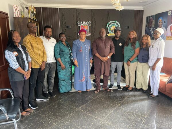 Hon. Azeez Owolabi Ogidan meeting with the LASHMA team